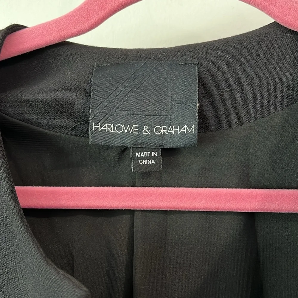 Harlowe and Graham - XS, black structured‎ jacket